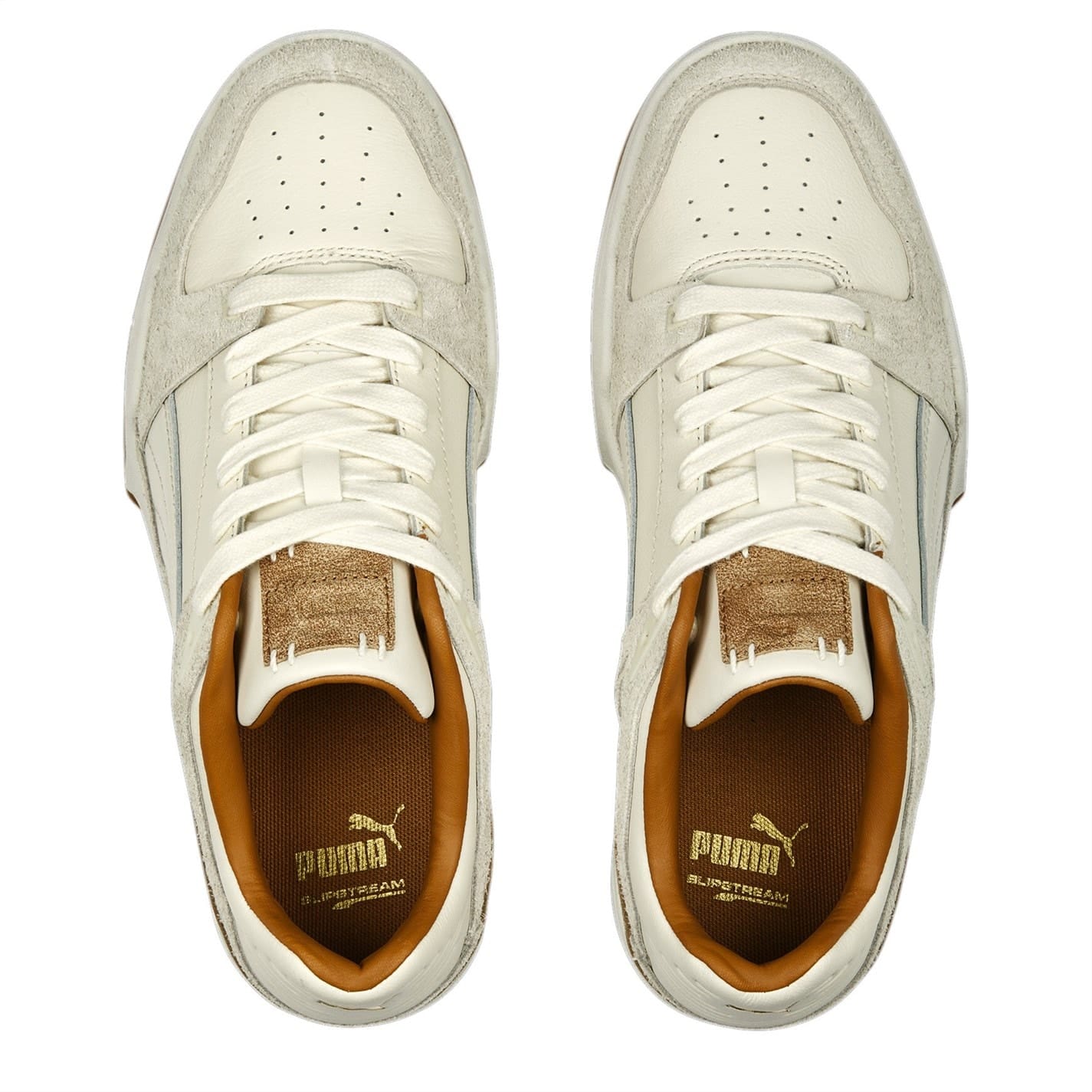 Beige Puma Premium Low Top Sneakers Get The Label