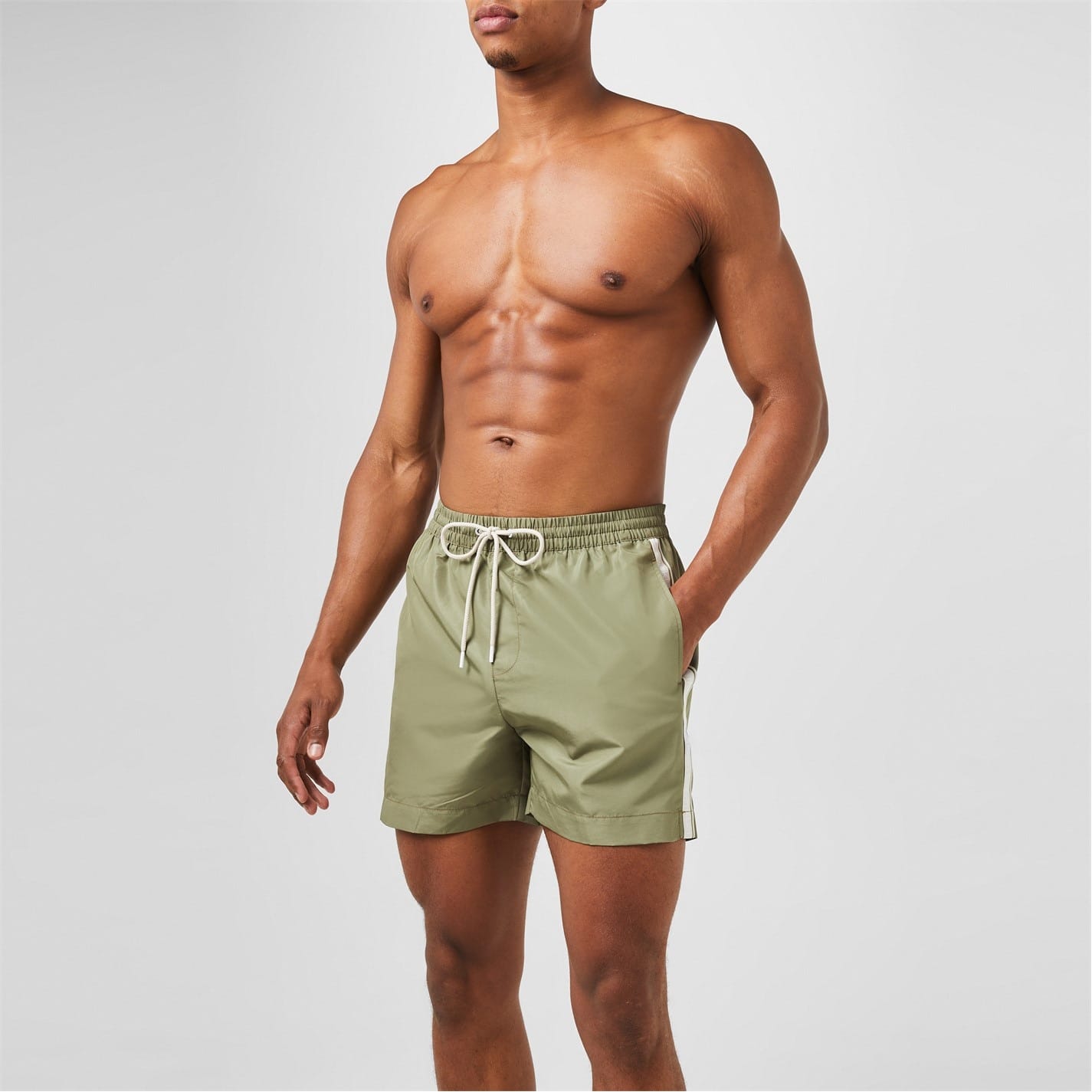 Green Calvin Klein Mens Tape Swim Shorts Get The Label