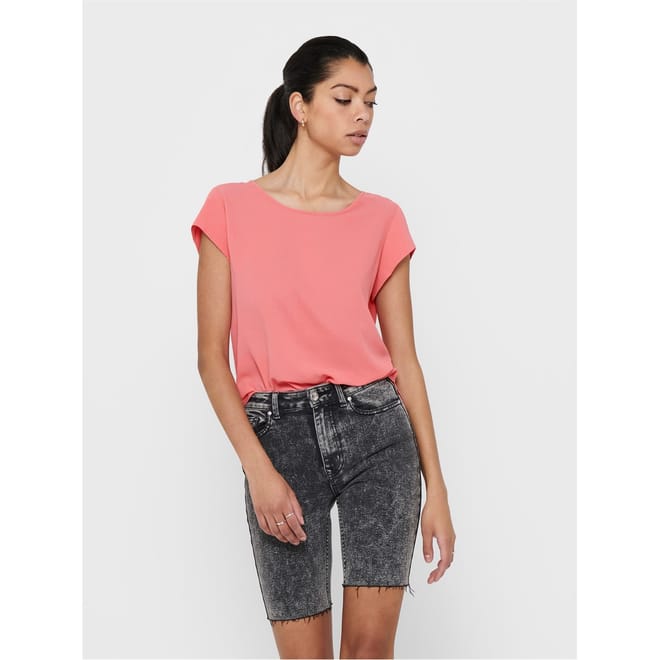 Vic Crew Neck Short Sleeve Blouse