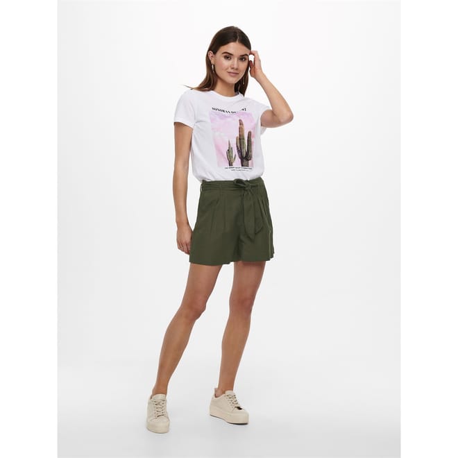 Lemon Rib Woven Shorts