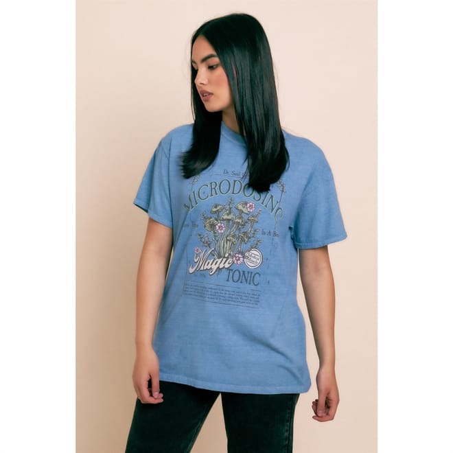 Magic Lettering Crew Neck T-Shirt