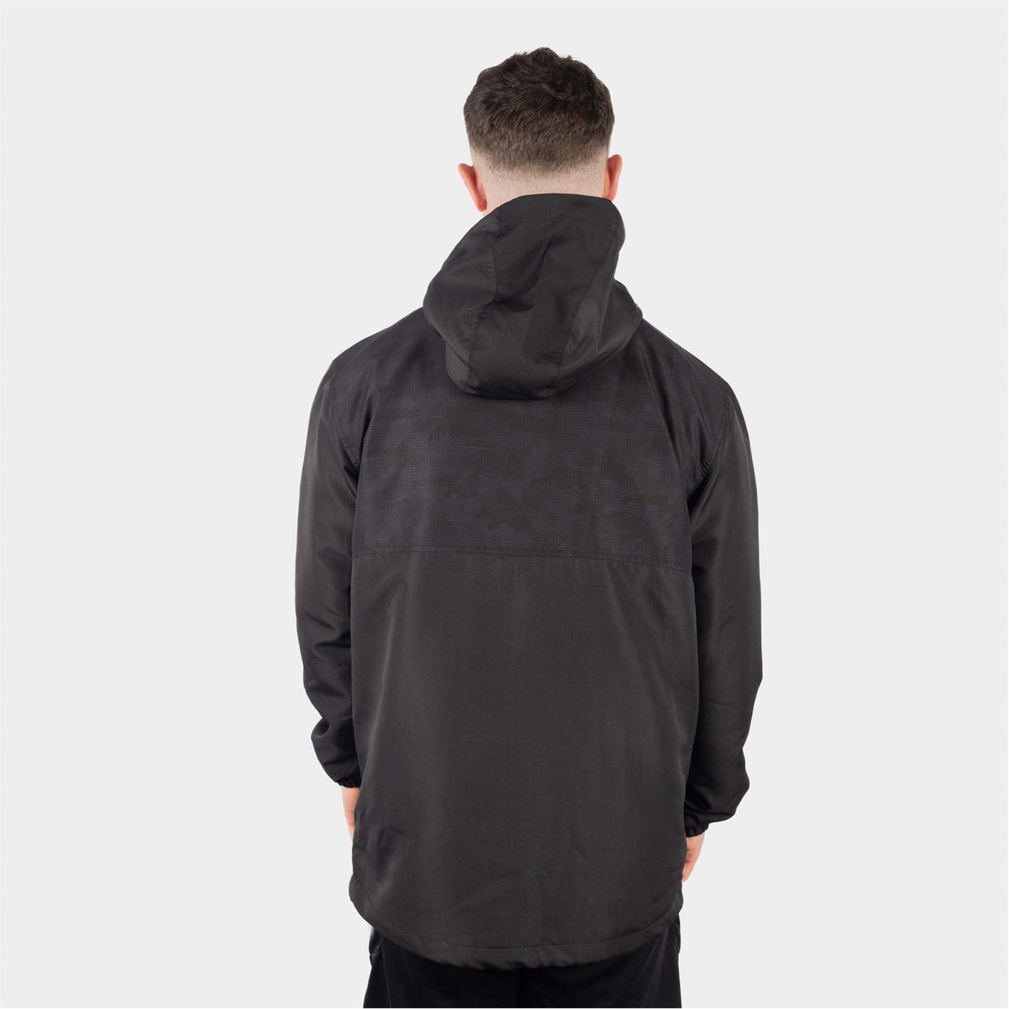 Mens black cagoule best sale