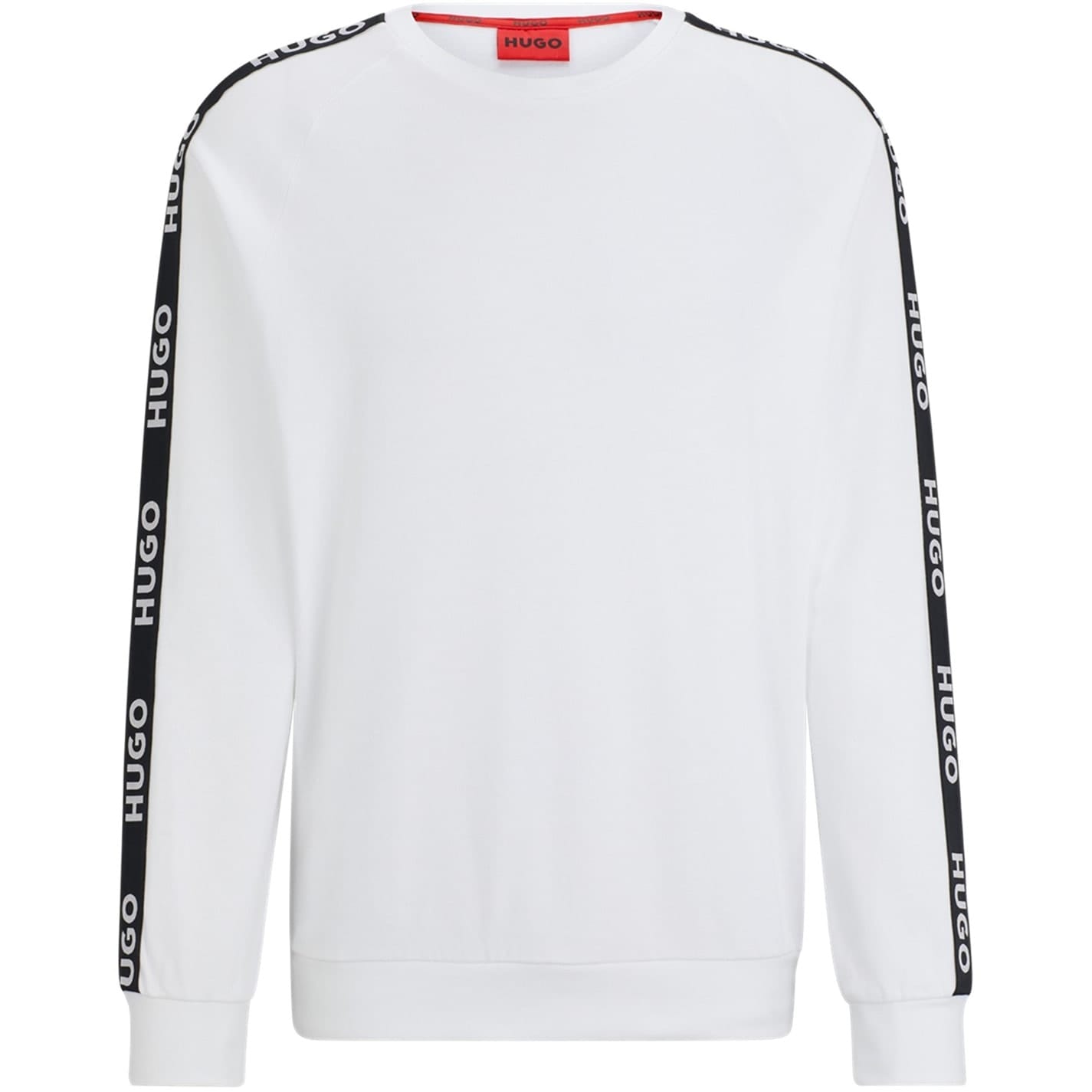 White Hugo Boss Lounge Sporty Logo Sweatshirt Get The Label