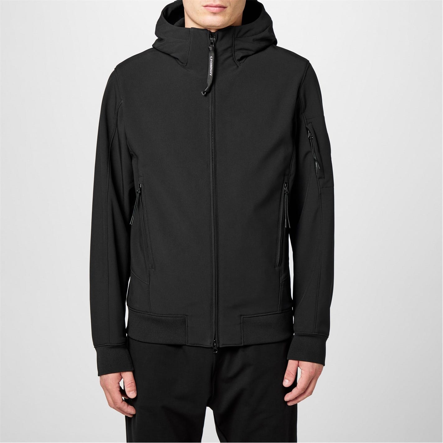 Black C.P. Company Lens Softshell Jacket Get The Label