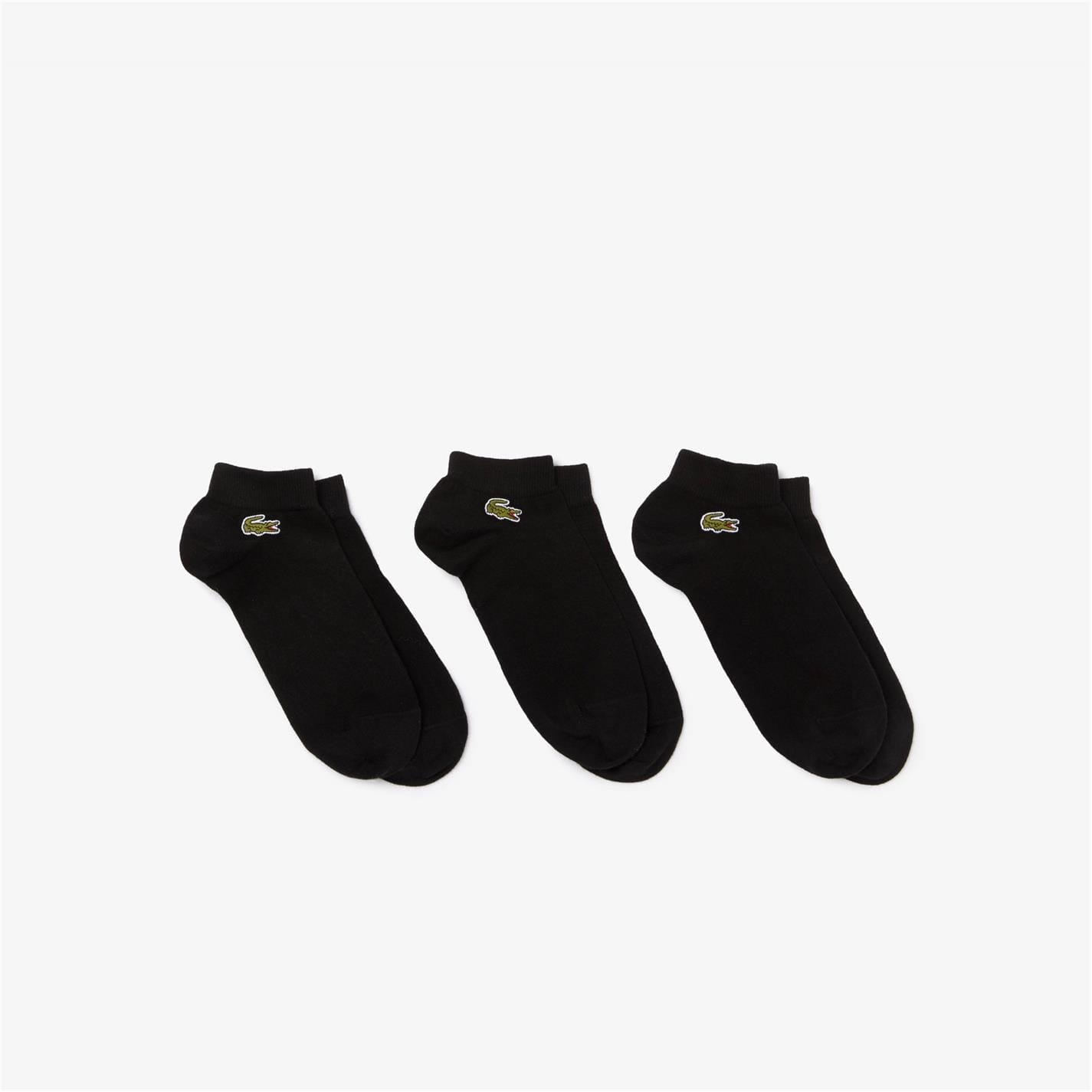 Lacoste Pack Trainer Socks in Black