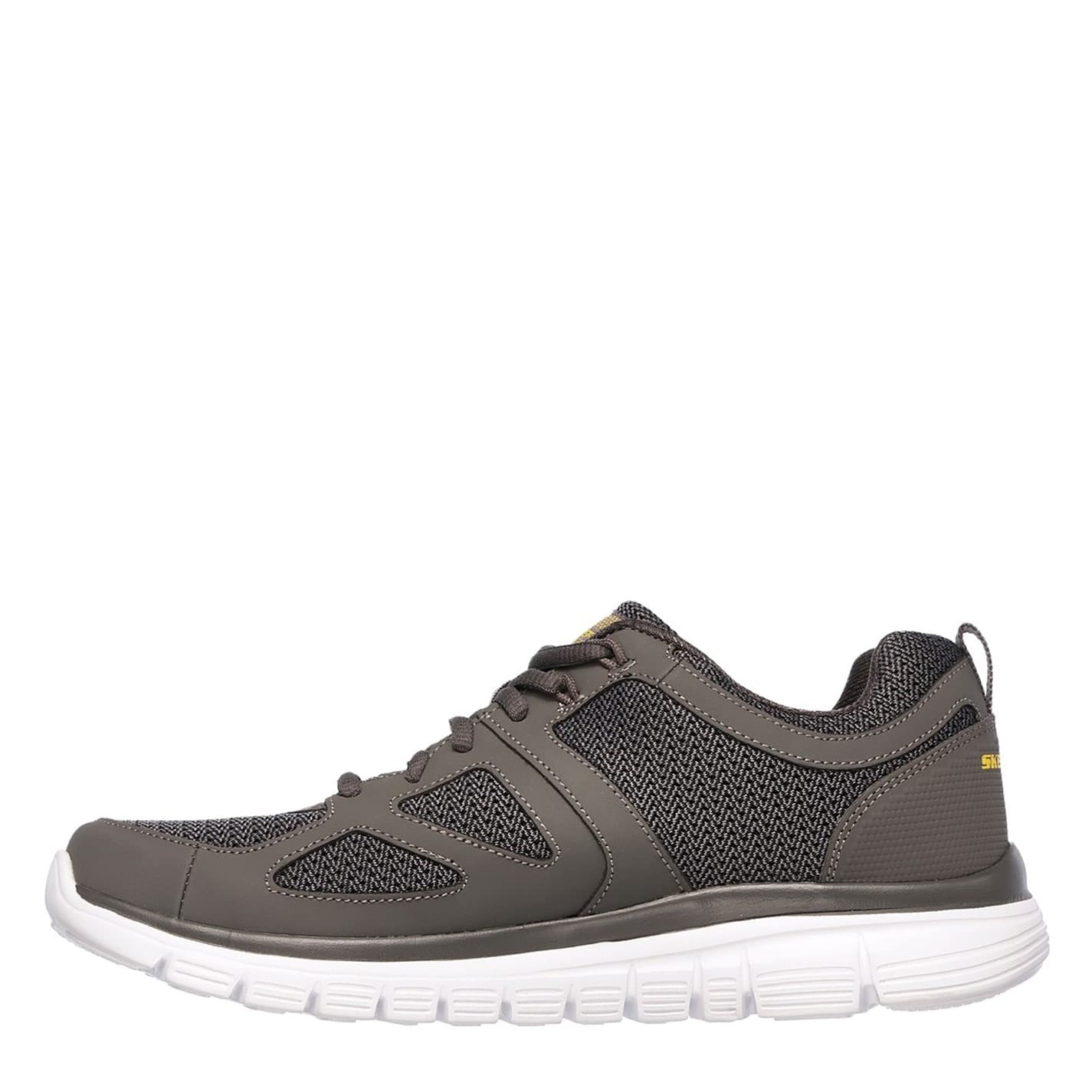 Skechers Mens Flex Burns Agoura Trainers in Grey