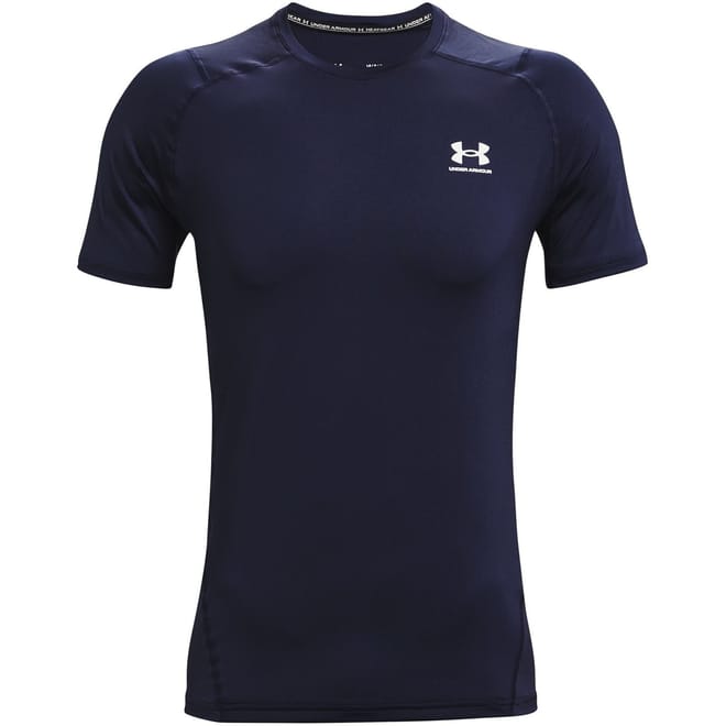 Mens Heatgear Armour Fitted Short Sleeve Training Top