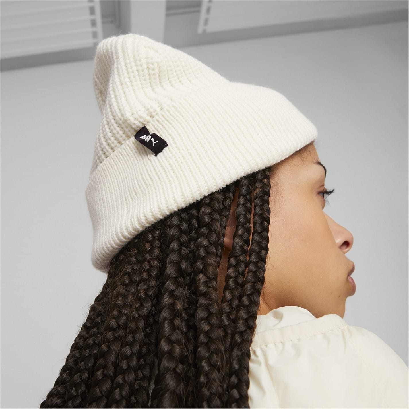 White Puma Metal Cat Beanie Get The Label