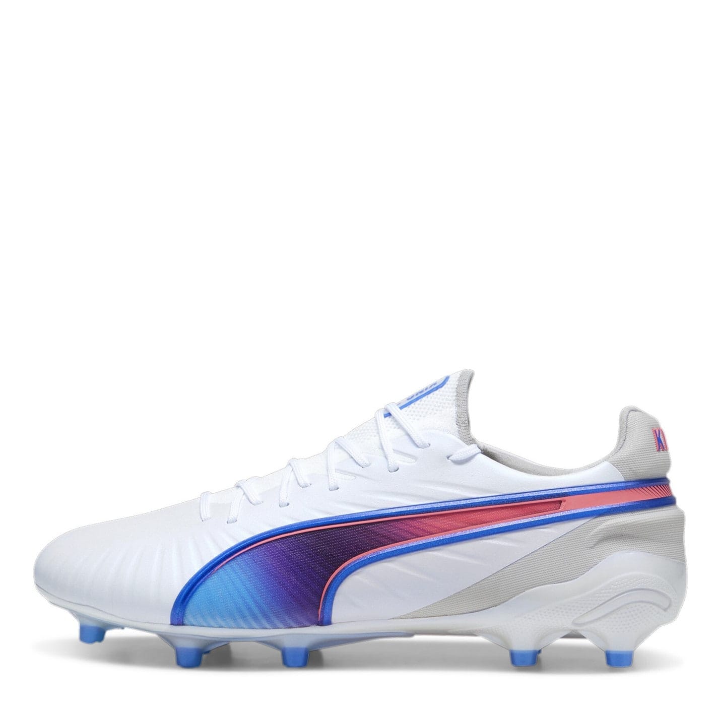 Puma King Ultimate Launch Firm Ground Football Boots in White