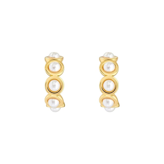 Pearl Hoop Earrings