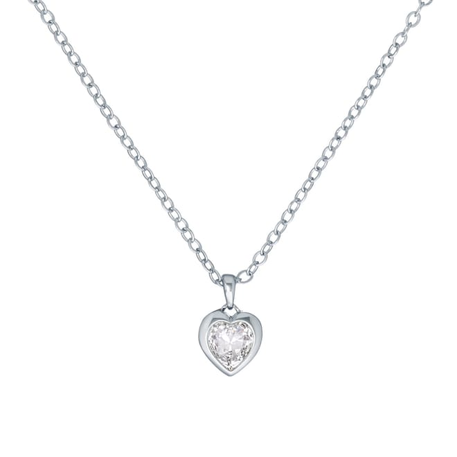 Crystal Heart Pendant Necklace