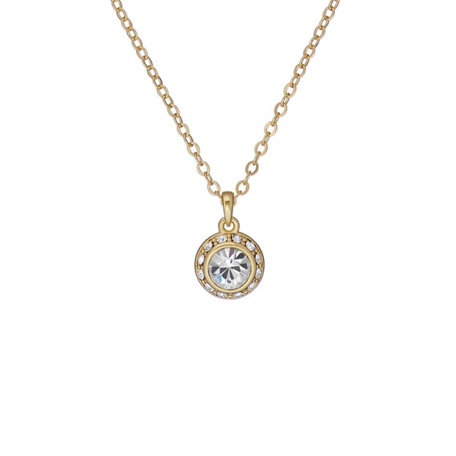 Cubic Zirconia Pendant Necklace with Charm