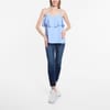 Knot Front Scoop Neck Relaxed Tank
