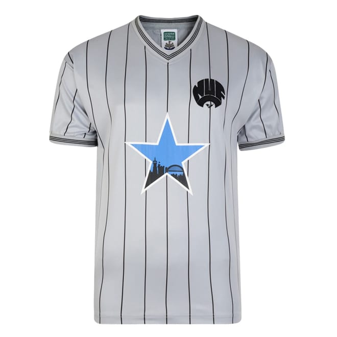 Draw Newcastle United Fc Retro Away Shirt 1984 Adults