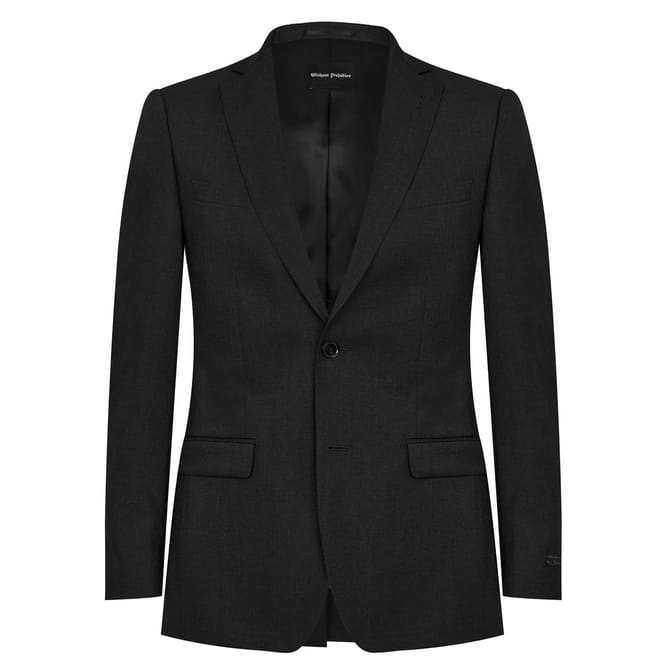 Charcoal Slim Fit Suit Jacket   Italian Fabric