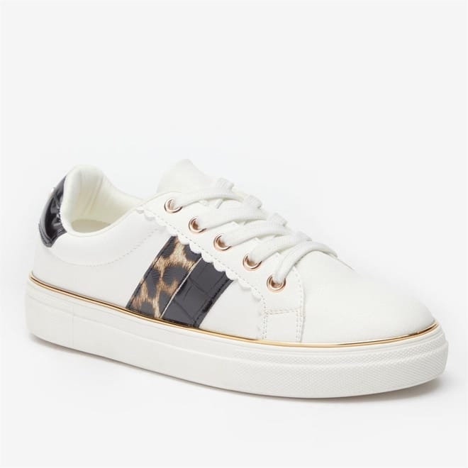 Girls Leopard Trainers