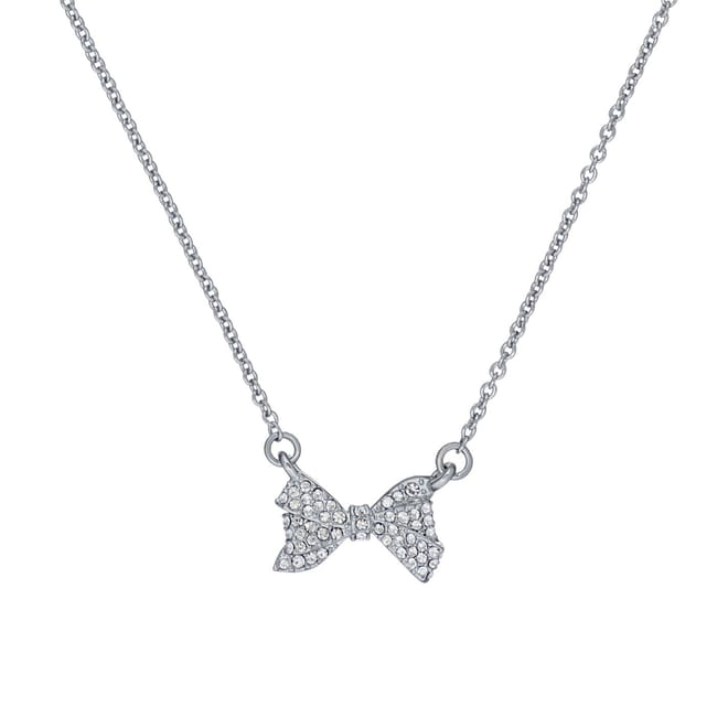 Cubic Zirconia Bow Charm Pendant