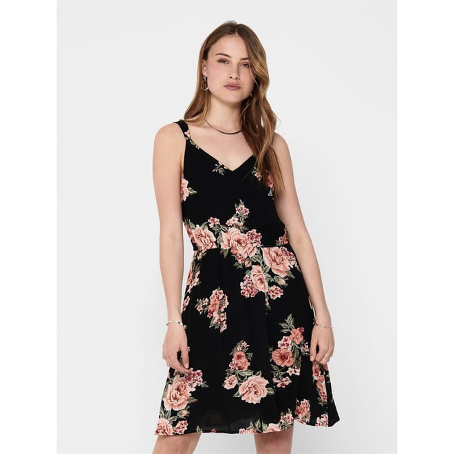 Kl V-Neck A-Line Dress