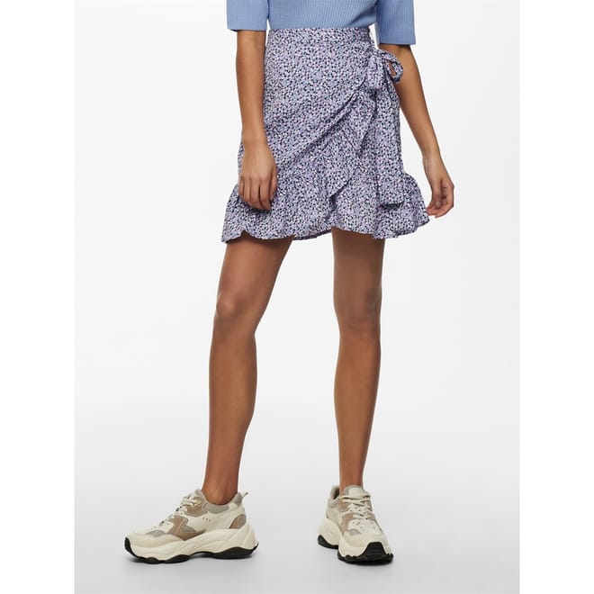 Print Wrap Skirt