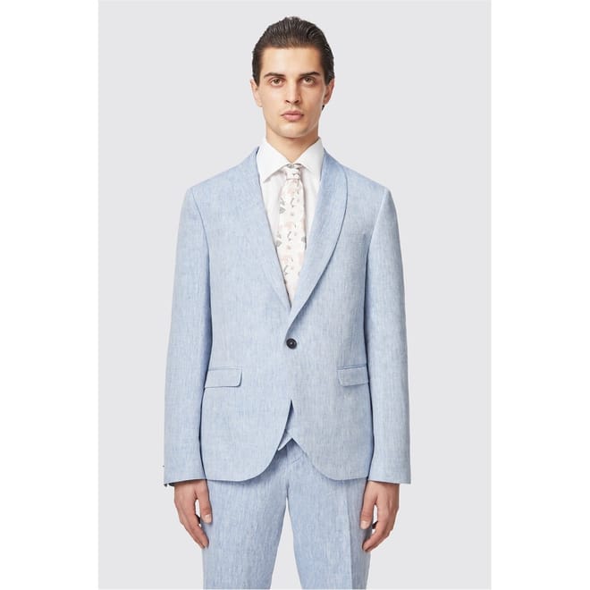 Slim Fit Linen Suit Jacket