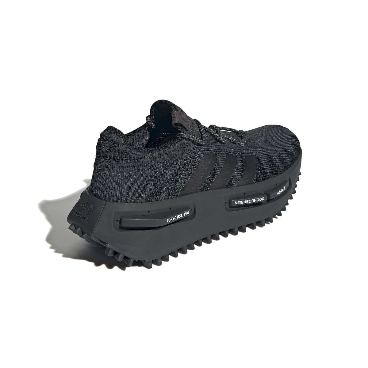 Adidas black knit shoes online