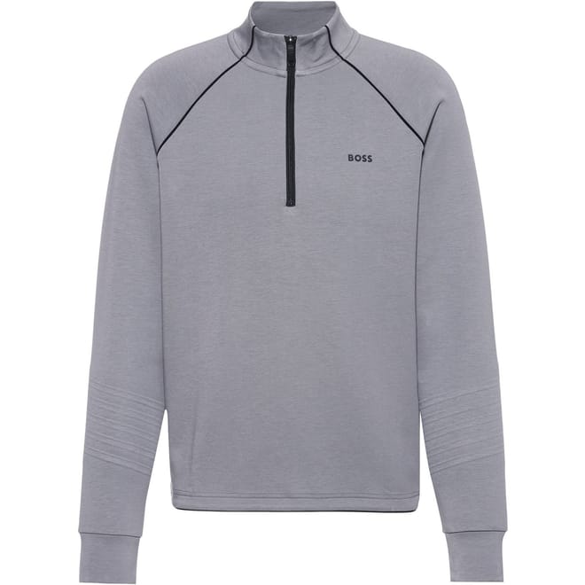 Zip Neck Long Sleeve Regular Fit Sweatshirt