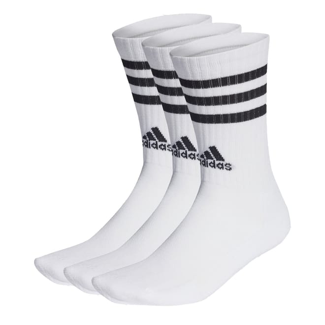 3 Stripes Cushioned Crew Socks 3 Pairs