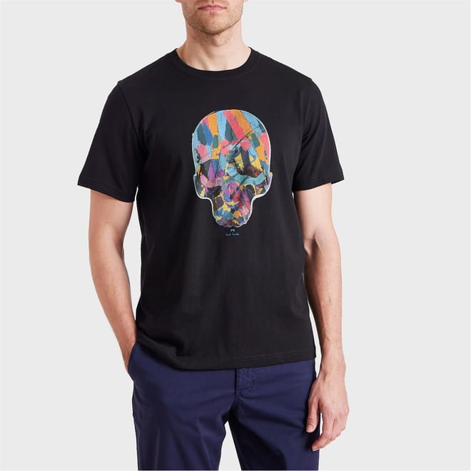 Multicolour Skull Print T-Shirt