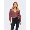Cropped V-Neck Relaxed Fit Sweater
