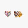Glitter Heart Drop Earrings