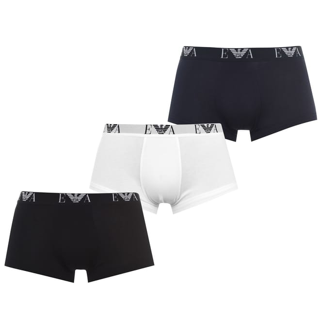 3 Pack Monogram Logo Trunks