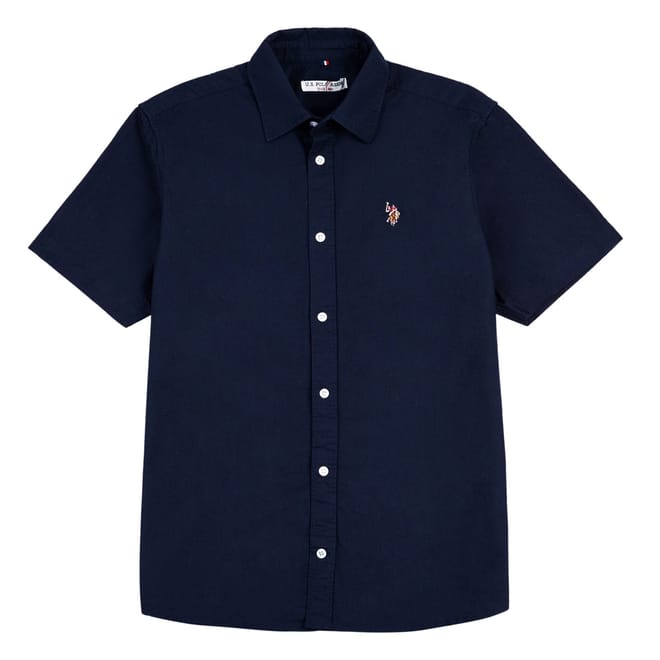 Mens Polo Oxford Short Sleeve Shirt