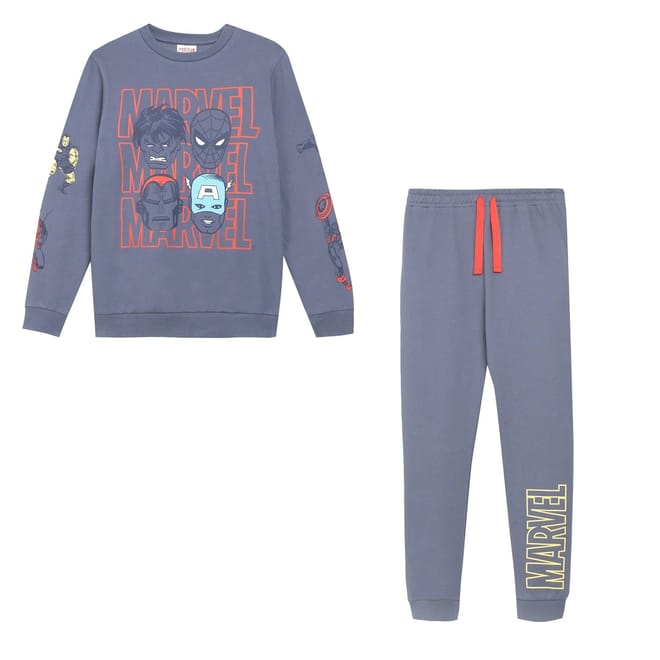 Marvel Sweatshirt And Jogger Set Grey