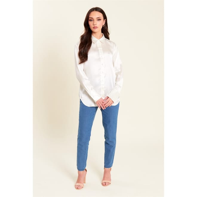 Satin Long Sleeve Regular Fit Shirt