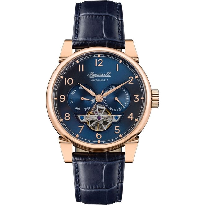 Swing Blue Rose Gold Watch I12702