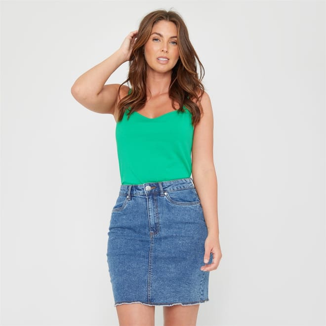 You Denim Mini Skirt