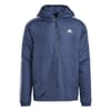 Mens 3 Stripe Essential Hooded Jacket