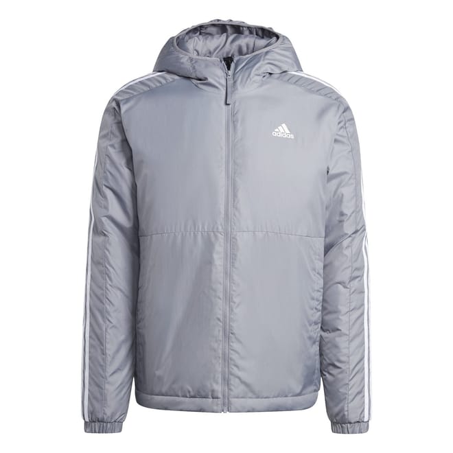 Mens 3 Stripe Essential Hooded Jacket