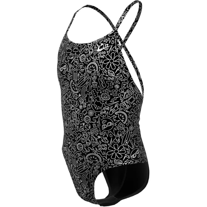 Tie Back Graphic Print Swimsuit