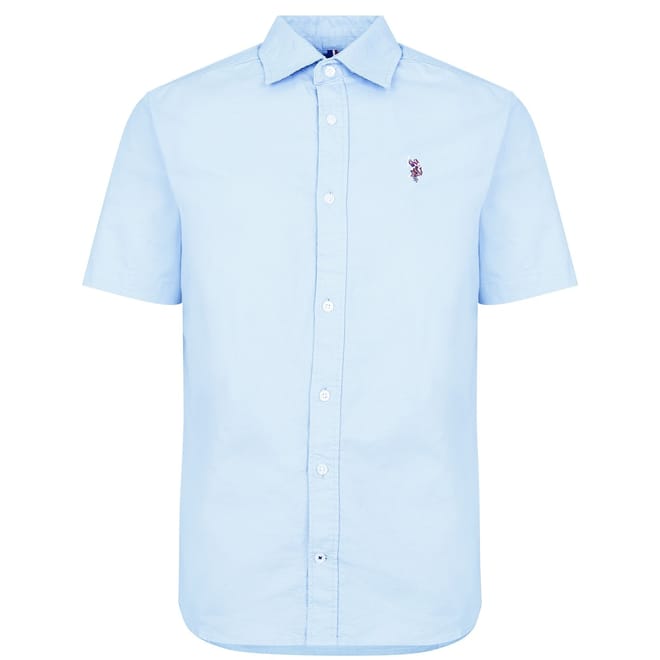 Mens Polo Oxford Short Sleeve Shirt