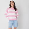 Stripe Crew Neck Sweater