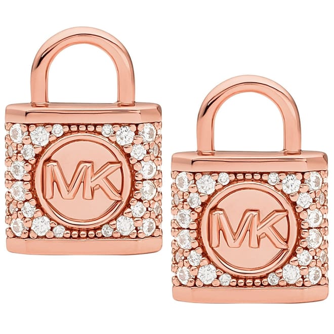 Cubic Zirconia Earrings with Monogram