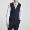 Navy Slim Fit Panama Vest