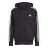 Mens Essentials French Terry 3 Stripes Zip Hoodie