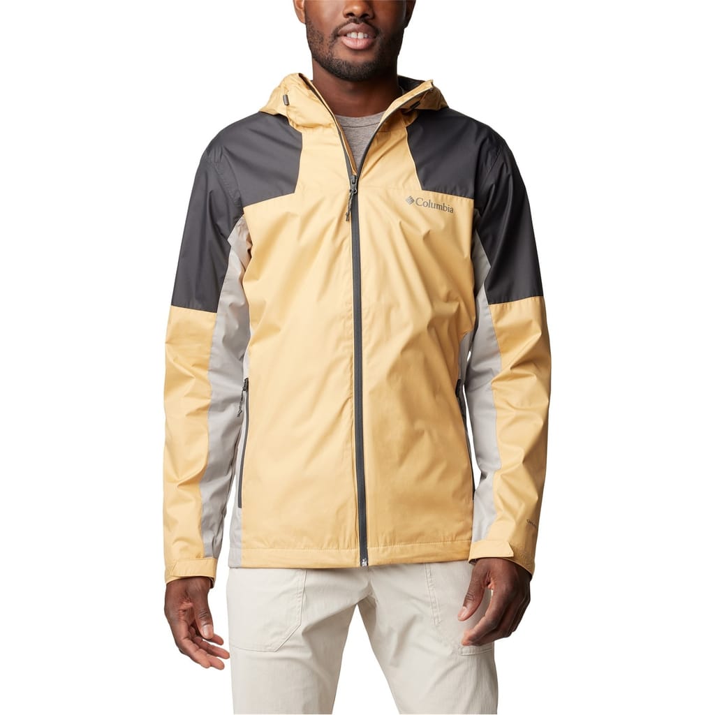 Yellow Columbia Inner Hooded Rain Jacket Get The Label