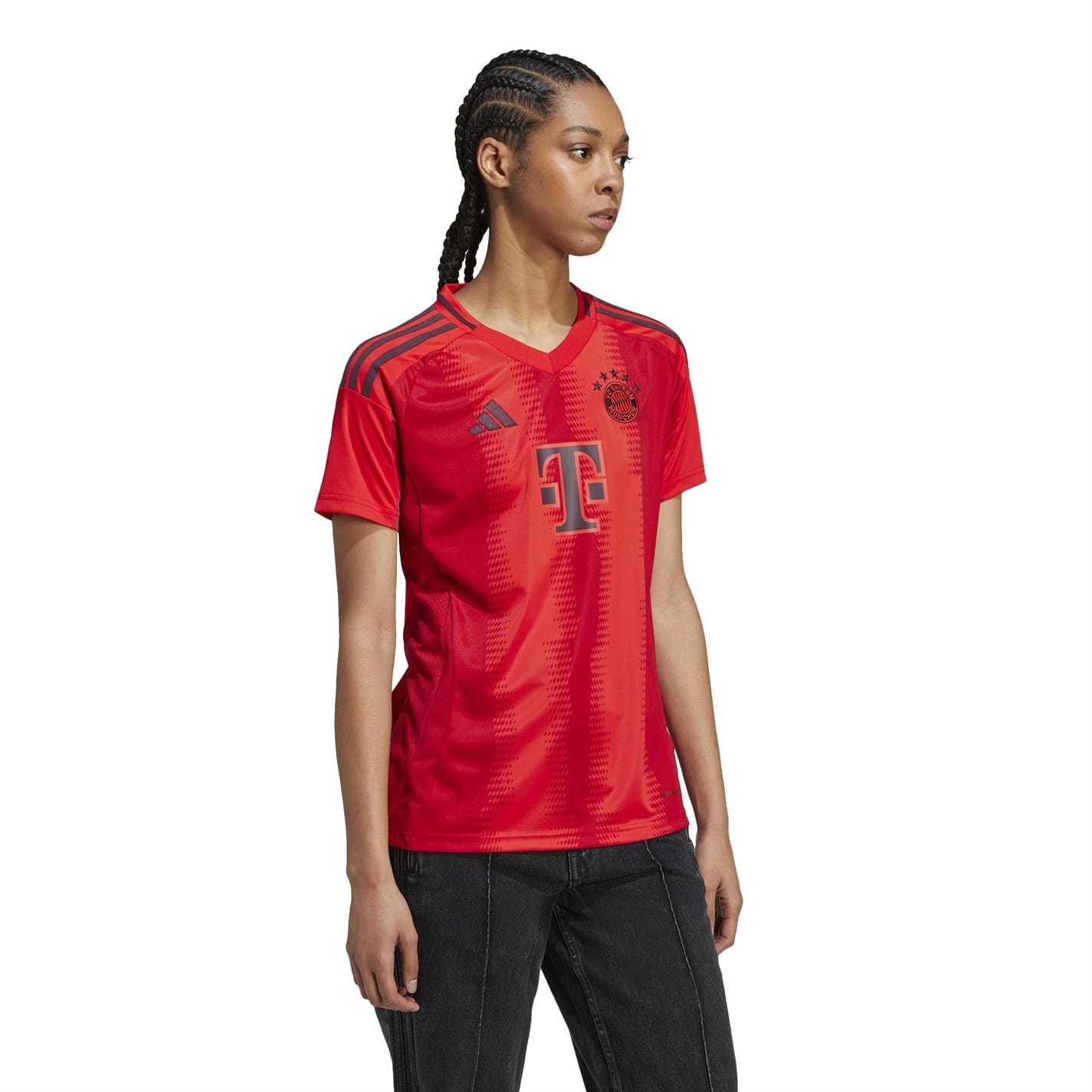 Red adidas Womens Fc Bayern Munich Home Shirt 2024 2025