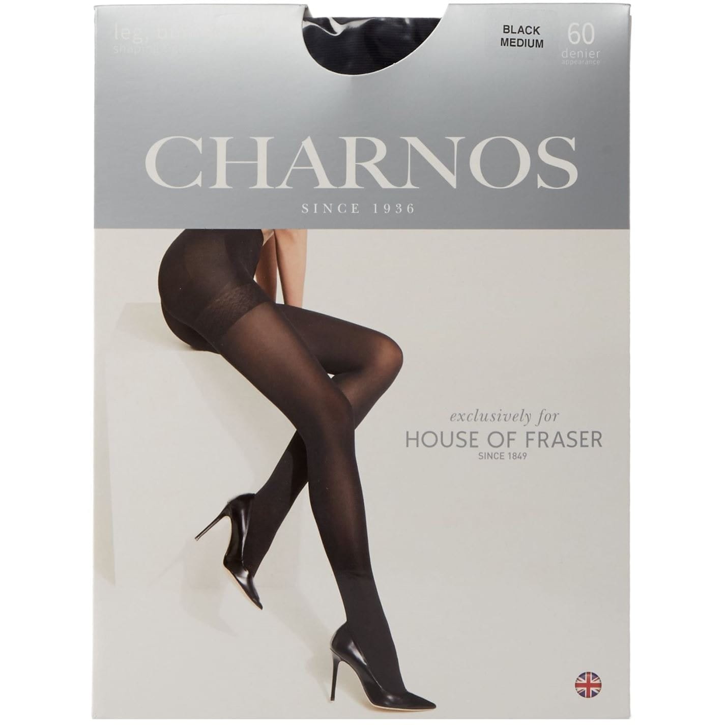 Black Charnos Leg Bum And Tum Shaping 60 Denier Tights Get The Label