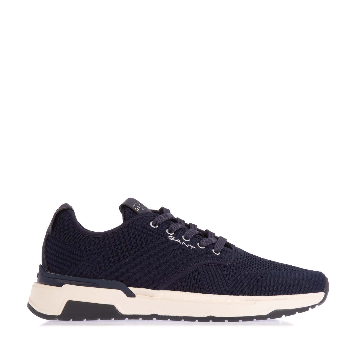 Men's GANT Jeuton Mens Knit Trainers - Navy - Size: 7