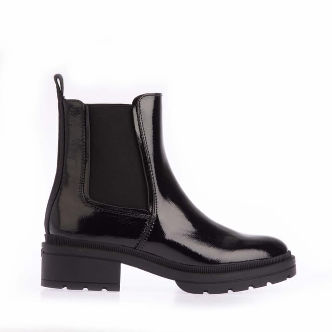 Iggie Patent Chelsea Boots