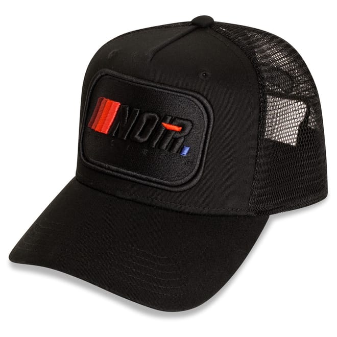 Ombre Noir Lettering Trucker Cap
